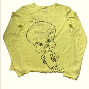 Tweety Bird Long Sleeve Top - size M